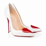 Romantic Heart-Shaped Patent Stiletto Heels