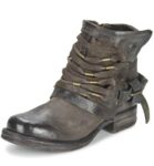 Edgy Distressed Punk Buckle Boots
