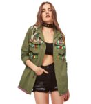Bohemian Geometric Ethnic Pattern Tasseled Long Jacket