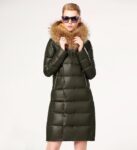 Luxury Real Raccoon Fur Hooded Long Puffer Parka Coat