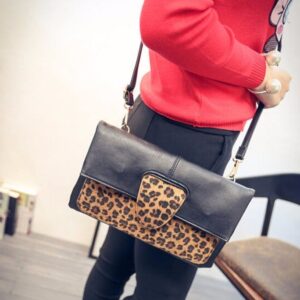 Wild Leopard Chain Clutch