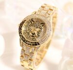 Sparkling Leopard Embellished Luxury Watch