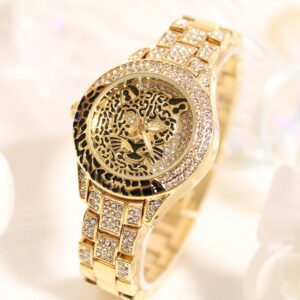 Homepage 10 Sparkling Leopard Embellished Luxury Watch