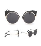 Retro Cat Eye Metal Frame Sunglasses