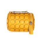 Unique Vegan Leather Cylinder Button Purse