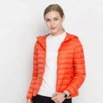 Stylish Hooded Cropped Vibrant Puffer Jacket