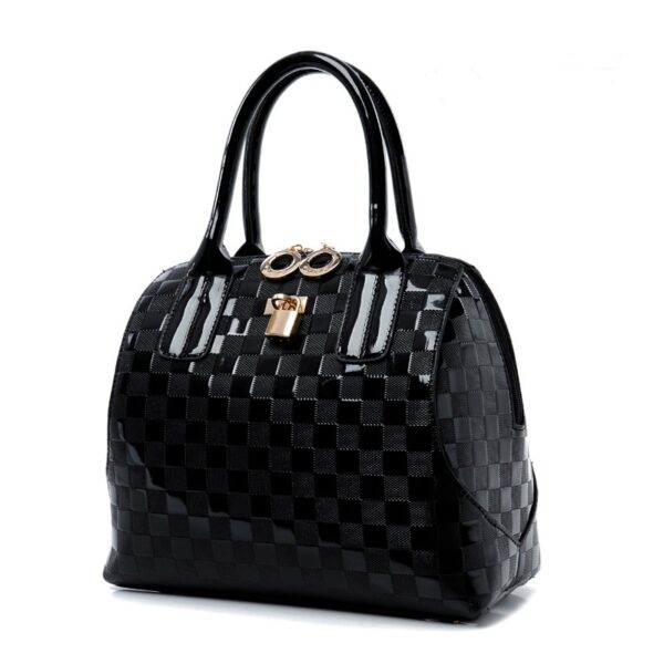patent black sleeve bag