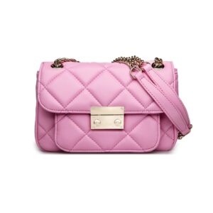 pink chained mini hand sleeve bag