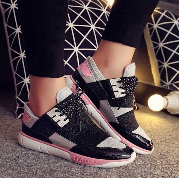 Comfort Sport Walking Sport Shoes 1 pink gray black sport walking running shoe