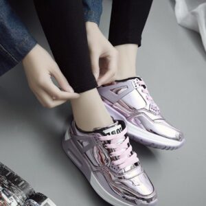 Radiant Glossy High Platform Sport Shoes