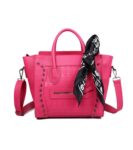Skull Embellished Scarf Detail Shoulder Bag