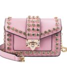 Shining Diamond Embellished Studded Chain Shoulder Purse