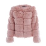 Chic Voluminous Short Faux Fur Puffy Coat