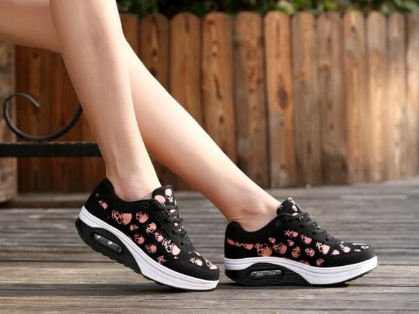 punk air black pink women sport shoes