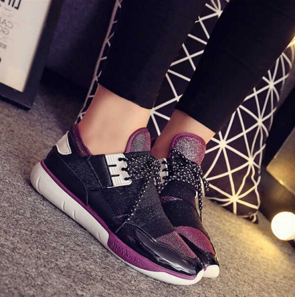 Comfort Sport Walking Sport Shoes 2 purple black white sport walking running shoe