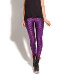 Shiny Fish Scale High Gloss Sports Leggings