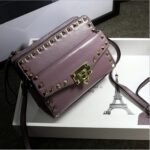 Luxurious Studded Mini Leather Shoulder Bag