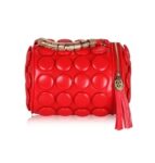 Unique Vegan Leather Cylinder Button Purse