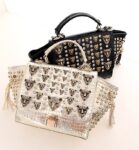 Luxury Crocodile Embossed Trapeze Bag