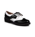 Sparkling Rhinestone Vegan Patent Leather Masculine Oxford Shoes