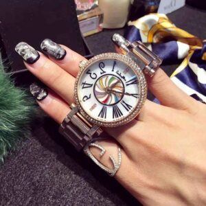 Sparkling Crystal Embellished Wrist Watch