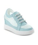 Sparkling Lace Hidden Heel Bridal Rhinestones Sneakers