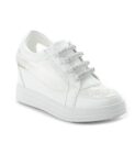 Sparkling Lace Hidden Heel Bridal Rhinestones Sneakers