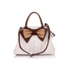Chic Ribbon Detail Retro Leather Bag