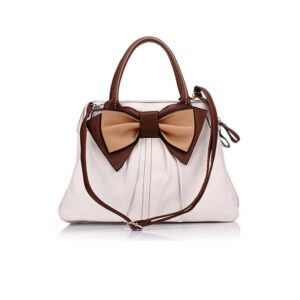Chic Ribbon Detail Retro Leather Bag