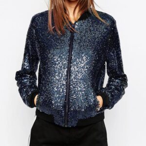 sequined jacket models