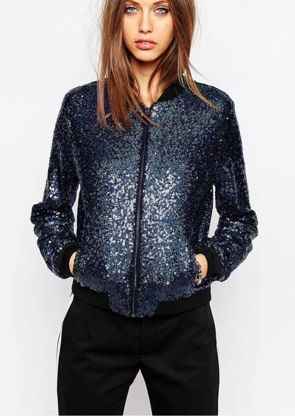 sequined jacket models