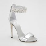 Sparkling Slim Heel Crystal Embellished Sandals