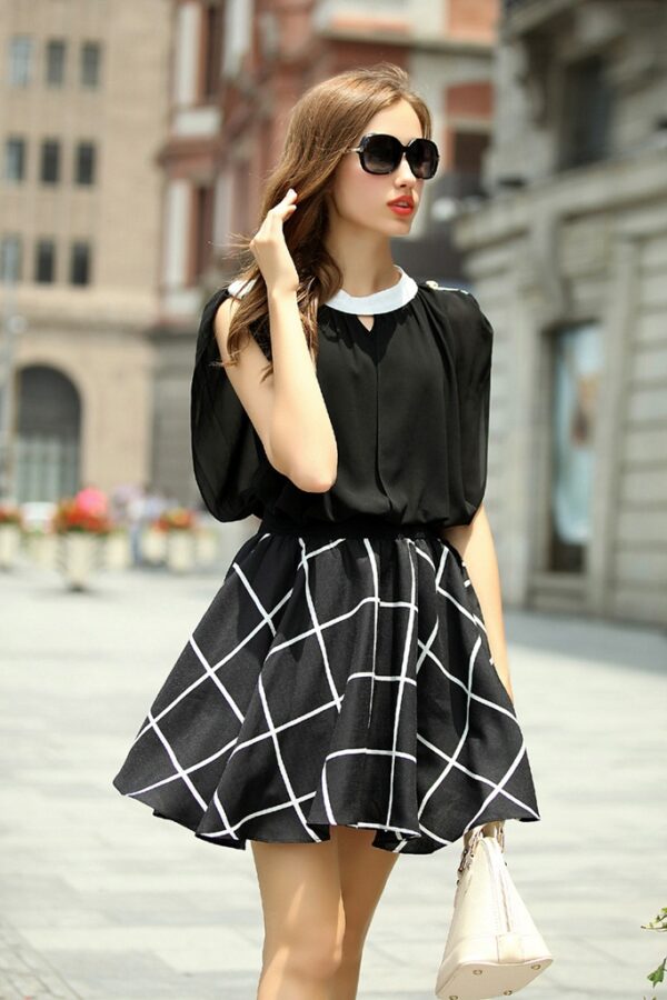 skirt pleated summer chiffon night dress