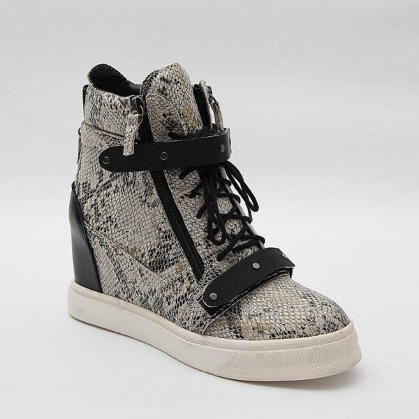 snake skin gray sneaker