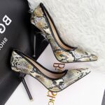 Exotic Snake Print Stiletto Heels