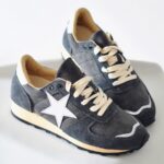 Star Lace-Up Vegan Suede Sport Shoes