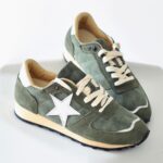 Star Lace-Up Vegan Suede Sport Shoes