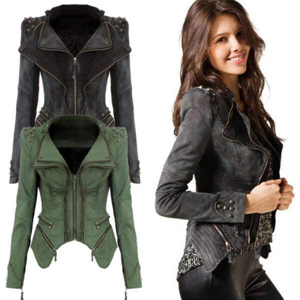 studded rivet denim jacket