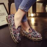 Bold Studded Embossed Vegan Leather Shoes
