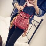 Rebellious Studded Fringe Mini Backpack