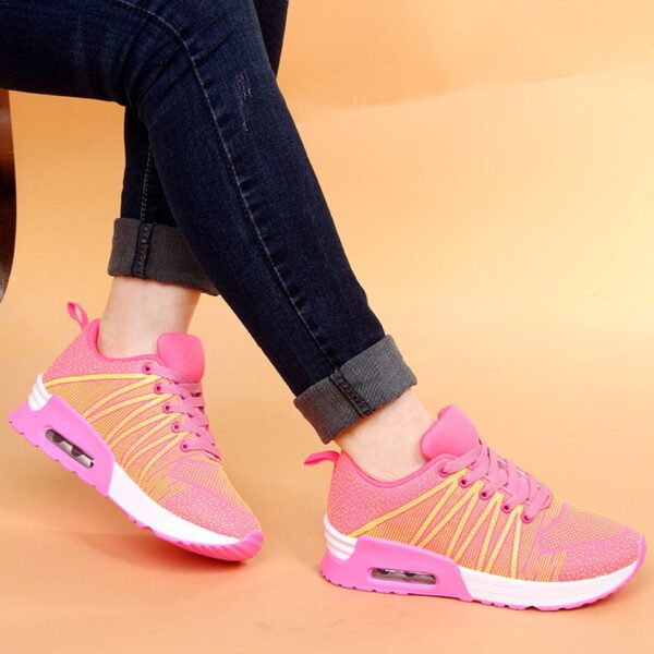 Colorful Air Cushion Sport Shoes 2 style patterned pink air sport shoes