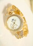Sparkling Butterfly Artificial Diamond Watch