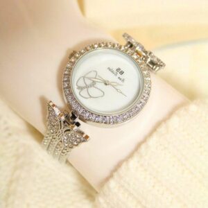 Sparkling Butterfly Artificial Diamond Watch