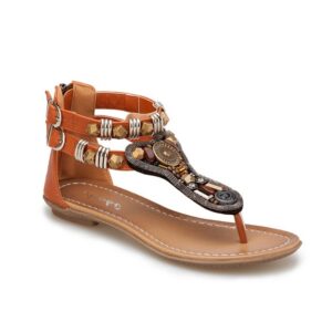 Edgy Studded Ankle Strap Sandal