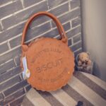 Elegant Round Soft Faux Leather Handbag
