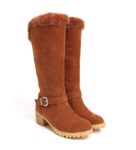 Cozy Warm Lined Suede Mid Calf Boots