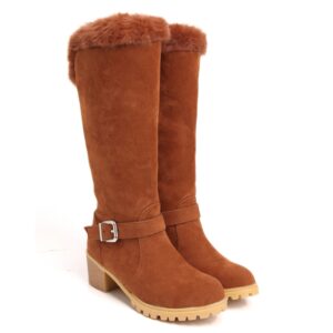 Cozy Warm Lined Suede Mid Calf Boots