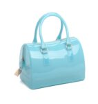 Trendy Metal Zipper Silicone Bag