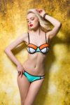 Vibrant Underwire Color Block Bikini Set