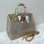 Trendy Scarf Handle Silicone Shoulder Bag